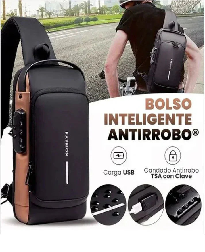 Bolso Antirrobo Pro - Protección, Estilo y Energía para Acompañarte en Cada Paso.