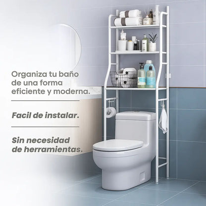 Estante Organizador Premium 3N1 para Baños🛁 y Lavadoras