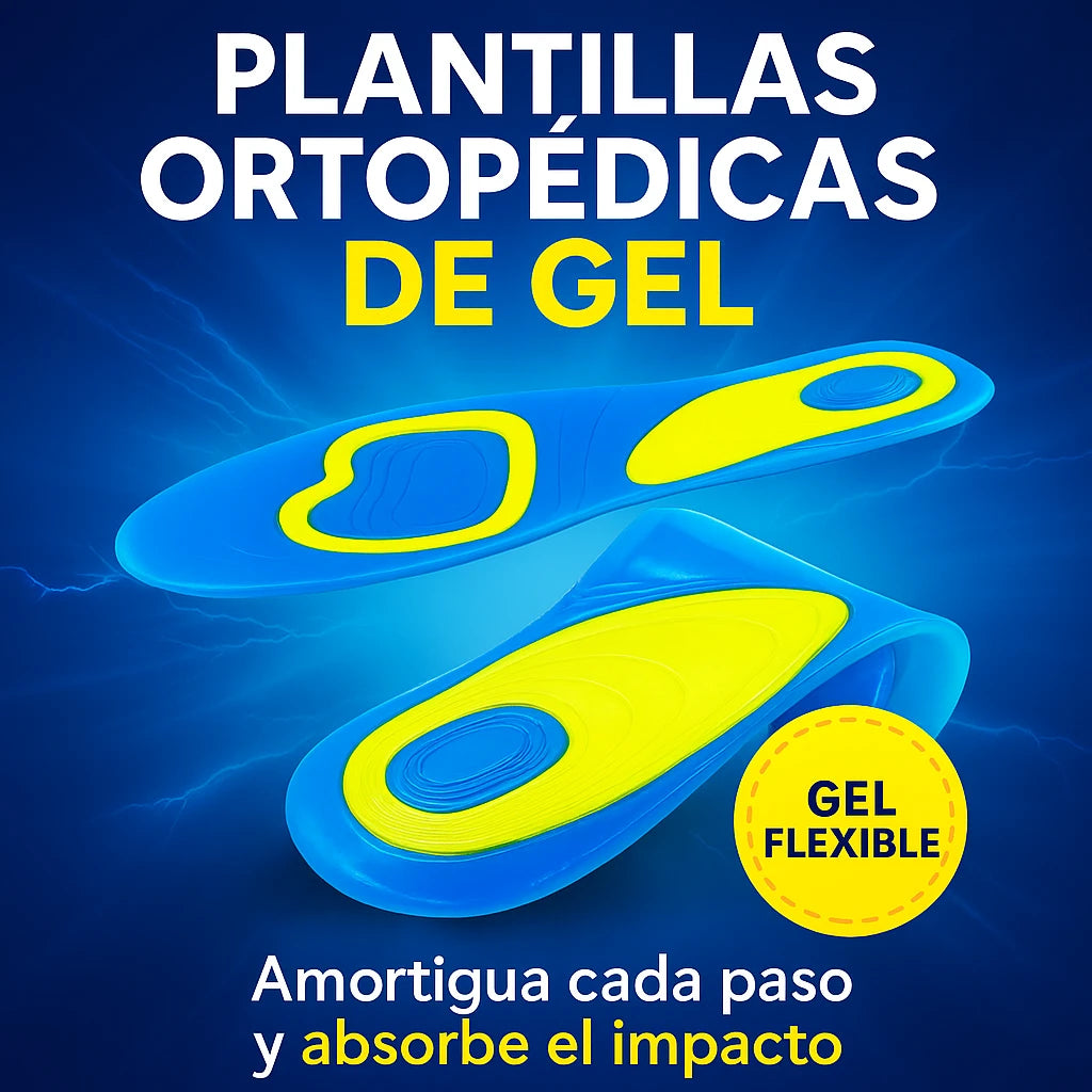 Plantillas Ortopedicas Gel-Ajustables,comodas, antidoloras.