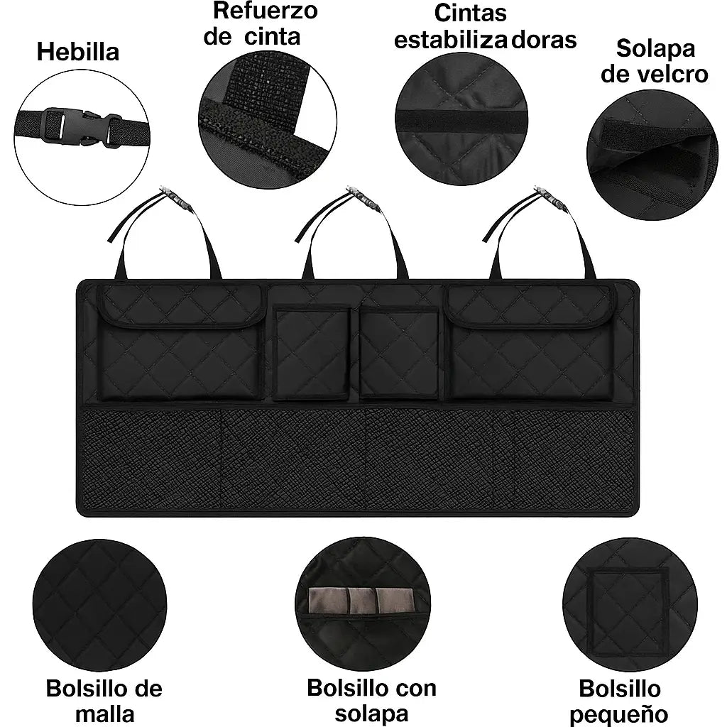 Organizador de Auto Pro - Abrocha, Ajusta y Usa al instante