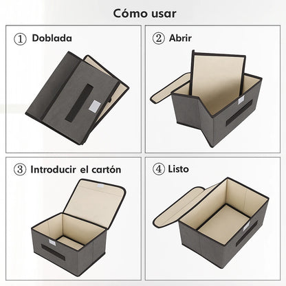 Combo X3 Cajas Organizadoras De Ropa
