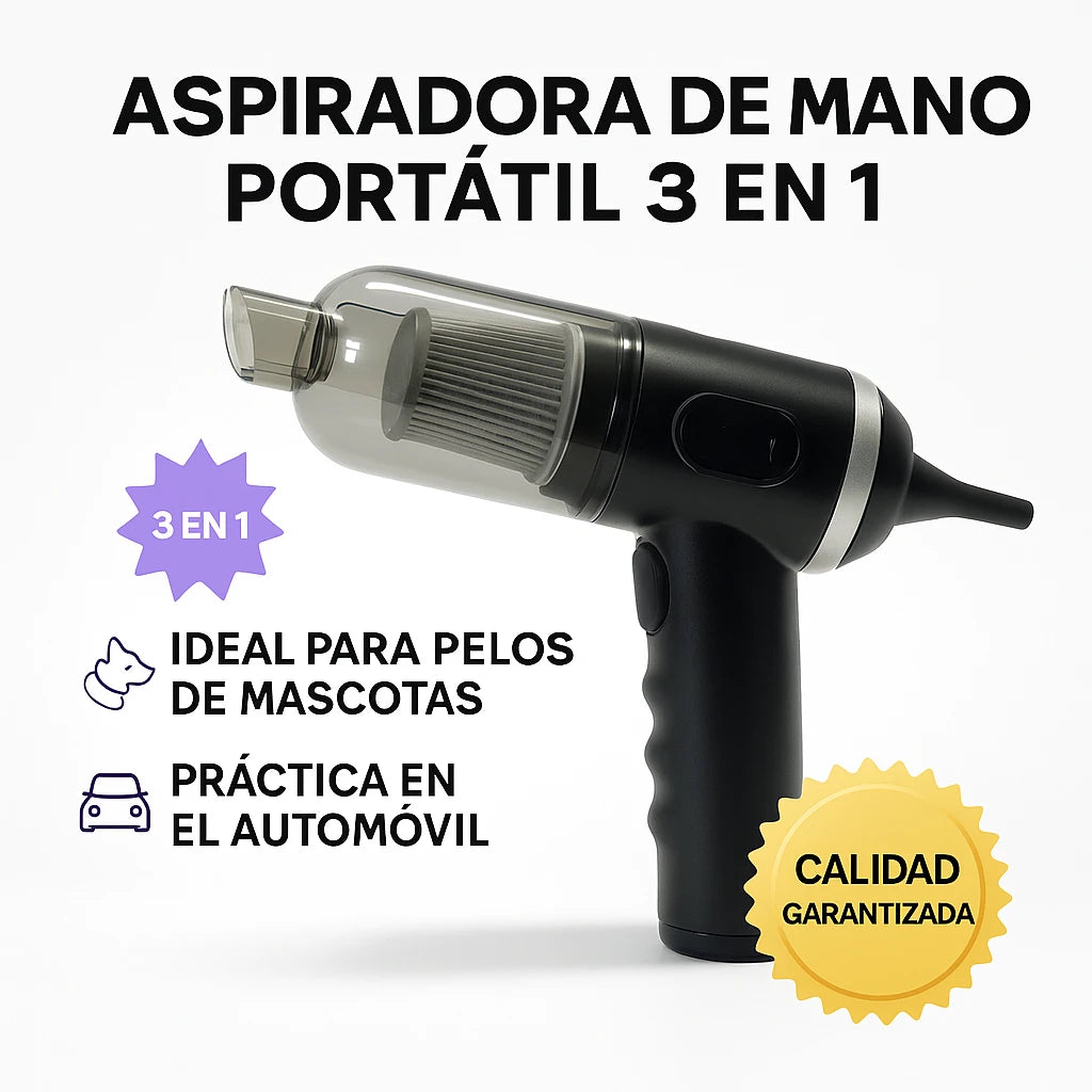Aspiradora TurboZen® – Potencia 2 en 1 para limpiar y soplar sin cables