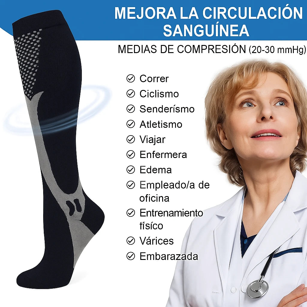 Medias Compresión Confort Plus™ - Recomendadas por profesionales